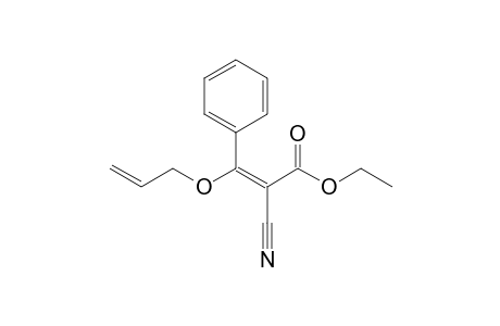 Ethyl 2-cyano-3-allyloxy-3-phenylpropenoate