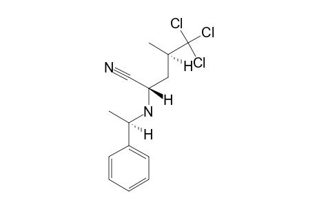 (2S,4R)-2-[N-[(1'R)-1'-PHENYLETHYL]-AMINO]-5,5,5-TRICHLORO-4-METHYLPENTANENITRILE