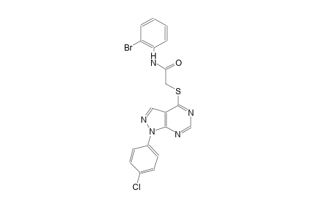 N-(2-bromophenyl)-2-{[1-(4-chlorophenyl)-1H-pyrazolo[3,4-d]pyrimidin-4-yl]sulfanyl}acetamide