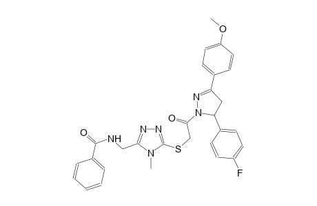 benzamide, N-[[5-[[2-[5-(4-fluorophenyl)-4,5-dihydro-3-(4-methoxyphenyl)-1H-pyrazol-1-yl]-2-oxoethyl]thio]-4-methyl-4H-1,2,4-triazol-3-yl]methyl]-