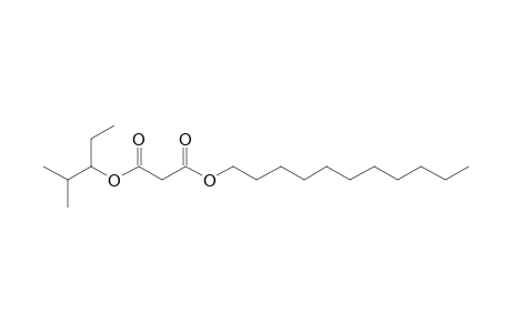 Malonic acid, 2-methylpent-3-yl undecyl ester