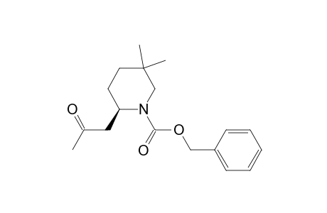(R)-N-Benzyloxycarbonyl-5,5-dimethyl-2-(2-oxopropyl)piperidine