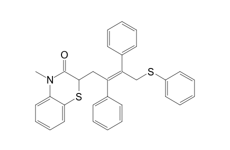 2-(2,3-Diphenyl-4-phenylthio-2-butenyl)-4-methyl-2H-1,4-benzothiazin-3(4H)-one