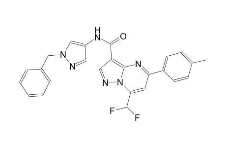 N-(1-benzyl-1H-pyrazol-4-yl)-7-(difluoromethyl)-5-(4-methylphenyl)pyrazolo[1,5-a]pyrimidine-3-carboxamide