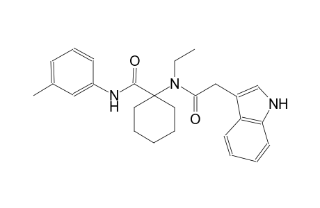 1H-indole-3-acetamide, N-ethyl-N-[1-[[(3-methylphenyl)amino]carbonyl]cyclohexyl]-