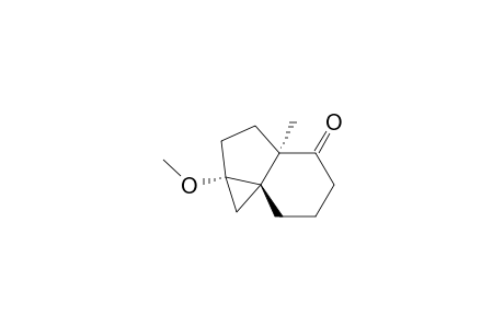 1H-Cycloprop[c]inden-4(5H)-one, hexahydro-1a-methoxy-3a-methyl-, (1a.alpha.,3a.alpha.,7aS*)-