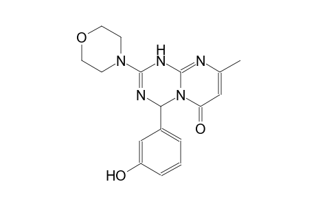 6H-pyrimido[1,2-a][1,3,5]triazin-6-one, 1,4-dihydro-4-(3-hydroxyphenyl)-8-methyl-2-(4-morpholinyl)-