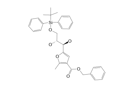 BENZYL-5-(3-O-TERT.-BUTYLDIPHENYLSILYL-D-ERYTHRO-1,2,3-TRIHYDROXYPROP-1-YL)-2-METHYLFURAN-3-CARBOXYLATE