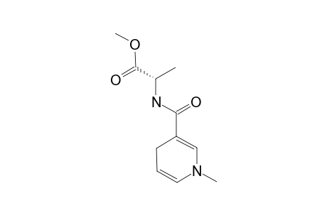 (S)-METHYL-2-(1,4-DIHYDRO-1-METHYLPYRIDINE-3-CARBOXAMIDO)-PROPANOATE