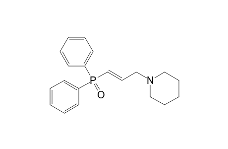 Piperidine, 1-[3-(diphenylphosphinyl)-2-propenyl]-, (E)-
