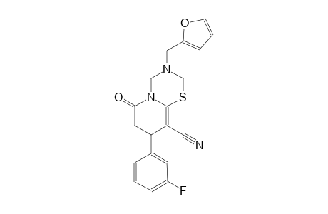 2H,6H-pyrido[2,1-b][1,3,5]thiadiazine-9-carbonitrile, 8-(3-fluorophenyl)-3-(2-furanylmethyl)-3,4,7,8-tetrahydro-6-oxo-