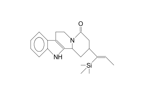 (2S,12BS)-4-oxo-2-([Z]-1-trimethylsilyl-1-propenyl)-1,2,3,4,6,7,12,12b-octahydro-indolo(2,3-A)quinoziline