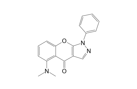 5-DIMETHYLAMINO-1-PHENYLCHROMENO-[2,3-C]-PYRAZOL-4(1H)-ONE