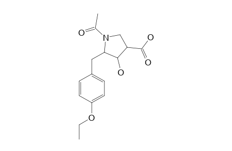 1-ACETYL-4-HYDROXY-5-(4-ETHOXYBENZYL)-PYRROLIDINE-3-CARBOXYLIC-ACID