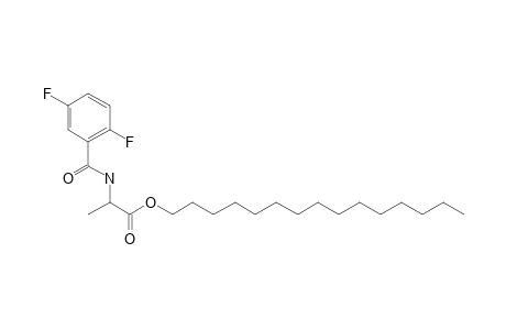 D-Alanine, N-(2,5-difluorobenzoyl)-, pentadecyl ester