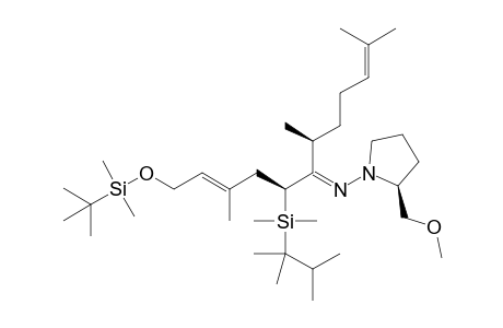 (S,S,S)-1'-{1-[(tert-Butyldimethylsilyl)oxy]-5-[dimethyl(1,1,2-trimethylpropyl)silyl]-3,7,11-trimethyl-(E,E)-2,10-dodecadien-6-ylideneamino}-2'-methoxymethylpyrrolidine