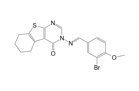 benzo[4,5]thieno[2,3-d]pyrimidin-4(3H)-one, 3-[[(E)-(3-bromo-4-methoxyphenyl)methylidene]amino]-5,6,7,8-tetrahydro-