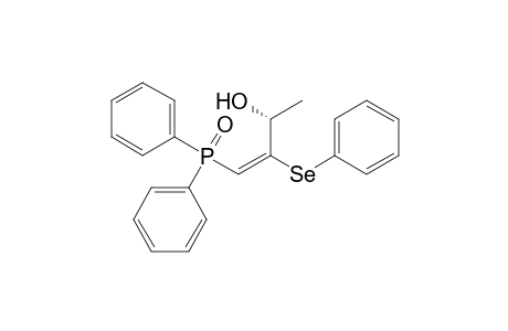 (E)-(R)-4-(Diphenyl-phosphinoyl)-3-phenylselanyl-but-3-en-2-ol