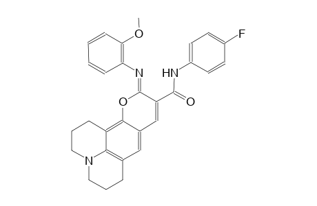 1H,5H,11H-[1]benzopyrano[6,7,8-ij]quinolizine-10-carboxamide, N-(4-fluorophenyl)-2,3,6,7-tetrahydro-11-[(2-methoxyphenyl)imino]-, (11Z)-