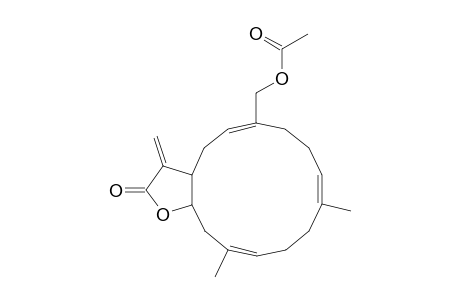 Cyclotetradeca[b]furan-2(3H)-one, 6-[(acetyloxy)methyl]-3a,4,7,8,11,12,15,15a-octahydro-10,14-dimethyl- 3-methylene-