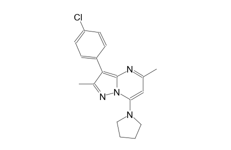 3-(4-chlorophenyl)-2,5-dimethyl-7-(1-pyrrolidinyl)pyrazolo[1,5-a]pyrimidine