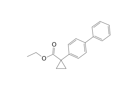 Ethyl (cis)-1-(1',1"-biphenyl-4'-yl)cyclopropane-1-carboxylate