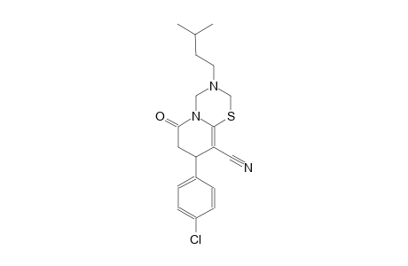 2H,6H-pyrido[2,1-b][1,3,5]thiadiazine-9-carbonitrile, 8-(4-chlorophenyl)-3,4,7,8-tetrahydro-3-(3-methylbutyl)-6-oxo-