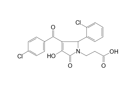 3-[3-(4-chloro-benzoyl)-2-(2-chloro-phenyl)-4-hydroxy-5-oxo-2,5-dihydro-pyrrol-1-yl]-propionic acid