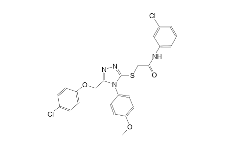 2-{[5-[(4-chlorophenoxy)methyl]-4-(4-methoxyphenyl)-4H-1,2,4-triazol-3-yl]sulfanyl}-N-(3-chlorophenyl)acetamide