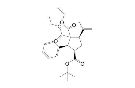 (2S*,3R*,5R*)-3-tert-Butyl 1,1-diethyl 2-phenyl-5-(prop-1-en-2-yl)cyclopentane-1,1,3-tricarboxylate