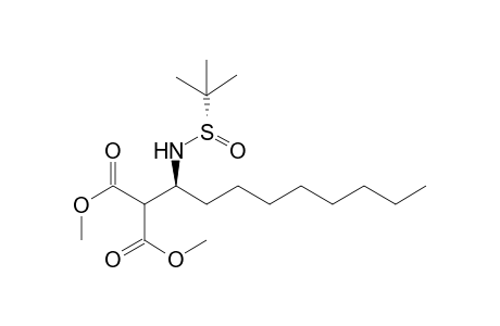 Dimethyl [(1S)-1-{[(S)-(tert-Butyl)sulfinyl]amino}nonyl]propanedioate