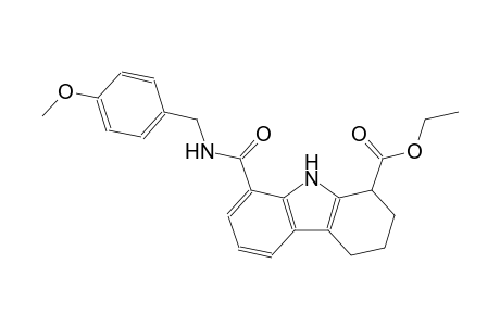 1H-carbazole-1-carboxylic acid, 2,3,4,9-tetrahydro-8-[[[(4-methoxyphenyl)methyl]amino]carbonyl]-, ethyl ester