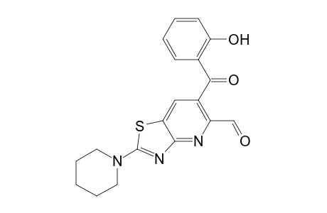 6-(2-Hydroxy-benzoyl)-2-piperidin-1-yl-thiazolo[4,5-b]pyridine-5-carbaldehyde