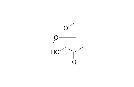 2-Pentanone, 3-hydroxy-4,4-dimethoxy-