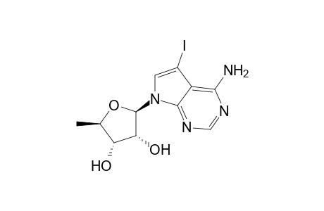 (2R,3R,4S,5R)-2-(4-amino-5-iodo-7-pyrrolo[2,3-d]pyrimidinyl)-5-methyloxolane-3,4-diol