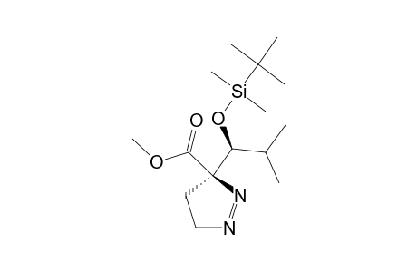 SYN-3-CARBOMETHOXY-3-[1'-[(TERT.-BUTYLDIMETHYLSILYL)-OXY]-2'-METHYLPROPYL]-1-PYRAZOLINE;MAJOR_STEREOMER