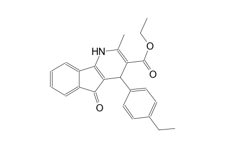 1H-indeno[1,2-b]pyridine-3-carboxylic acid, 4-(4-ethylphenyl)-4,5-dihydro-2-methyl-5-oxo-, ethyl ester
