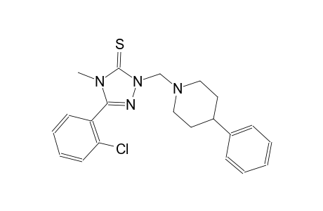 3H-1,2,4-triazole-3-thione, 5-(2-chlorophenyl)-2,4-dihydro-4-methyl-2-[(4-phenyl-1-piperidinyl)methyl]-
