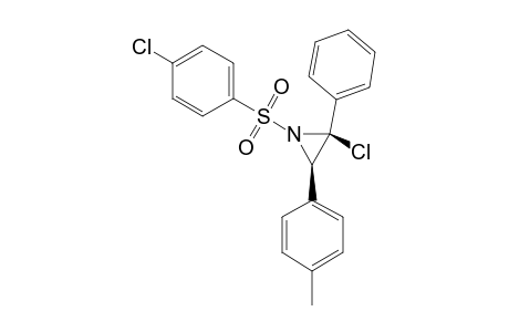 2-CHLORO-1-(4-CHLOROPHENYLSULFONYL)-2-PHENYL-3-(4-TOLYL)-AZIRIDINE