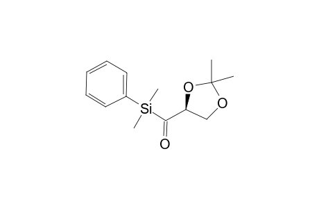 2,3-Isopropylidene-1-oxo-1-(dimethylphenylsilyl)propan-2,3-diol