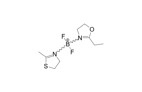 (2-ETHYL-2-OXAZOLINE)-(2-METHYL-2-THIAZOLINE)-DIFLUORO-BORON-CATION