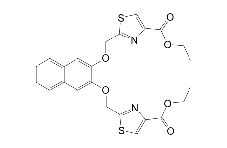 2,3-Bis[2-(4-carboethoxy)thiazolyl]methyloxy]naphthalene