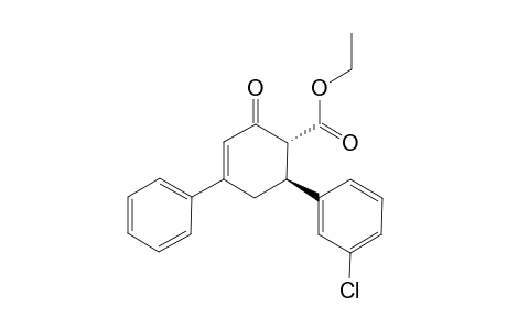 3-PHENYL-(5R)-(META-CHLOROPHENYL)-(6T)-CARBETHOXYCYCLOHEX-2-ENONE