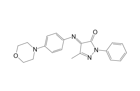2-Pyrazolin-5-one, 3-methyl-4-[(p-morpholinophenyl)imino]-1-phenyl-
