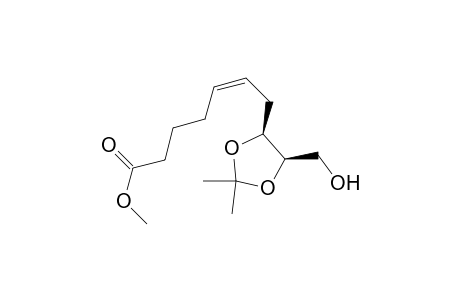 (Z)-7-[(4S,5R)-2,2-dimethyl-5-methylol-1,3-dioxolan-4-yl]hept-5-enoic acid methyl ester