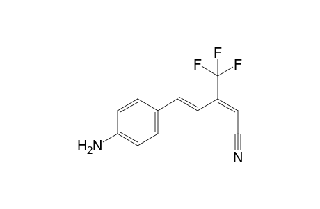 (2E, 4E)-5-(4-Aminophenyl)-3-(trifluoromethyl)penta-2,4-dienenitrile
