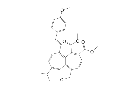 Dimethyl 1-(chloromethyl)-9-isopropyl-6-[2'-(4'-methoxyphenyl)ethenyl]heptalene-4,5-dicarboxylate
