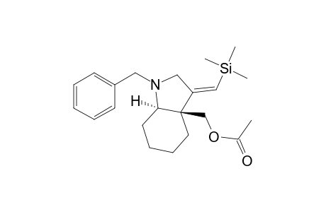 (3aR*,7aR*)-1-Benzyl-3a-(acetoxymethyl)-3((Z)-(trimethylsilyl)methylene)perhydroindole