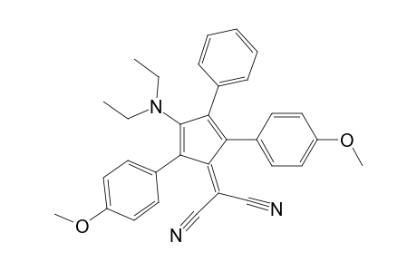 Propanedinitrile, [3-(diethylamino)-2,5-bis(4-methoxyphenyl)-4-phenyl-2,4-cyclopentadie n-1-ylidene]-