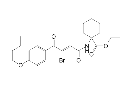 ethyl 1-{[(2Z)-3-bromo-4-(4-butoxyphenyl)-4-oxo-2-butenoyl]amino}cyclohexanecarboxylate